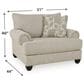 Ashley Asanti Chair and a Half with Ottoman in Fog, , large