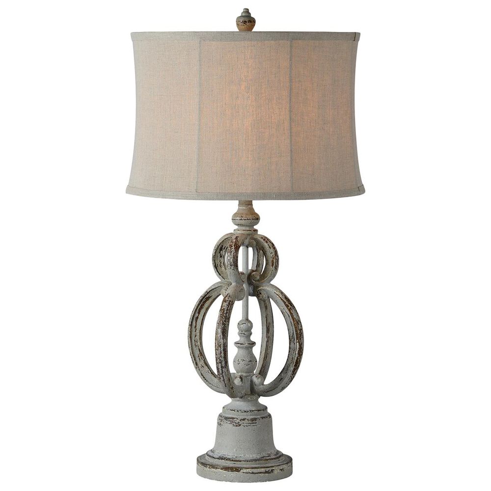 Southern Lighting Tanner Table Lamp in Distressed Blue and Gray, , large