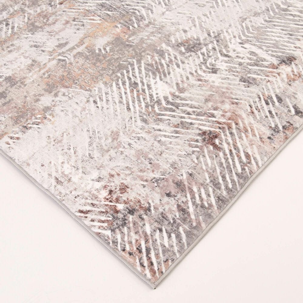 Central Oriental Trisha Yearwood Belmont Mali 7&#39;10&quot; x 9&#39;6&quot; Light Grey and Grey Area Rug, , large