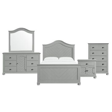 Mayberry Hill Kona 5 Piece Bedroom Set in Gray, , large