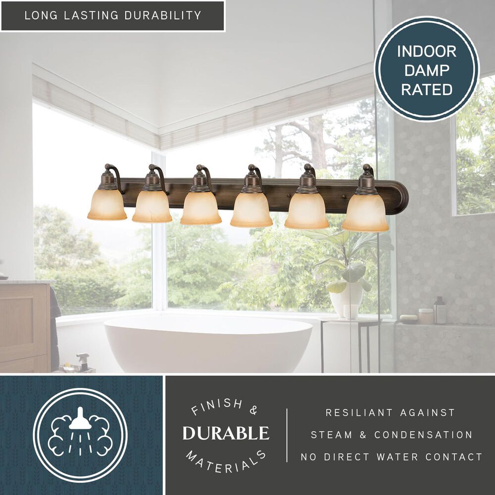 Vaxcel Lasalle 6-Light Bathroom Vanity in Parisian Bronze, , large