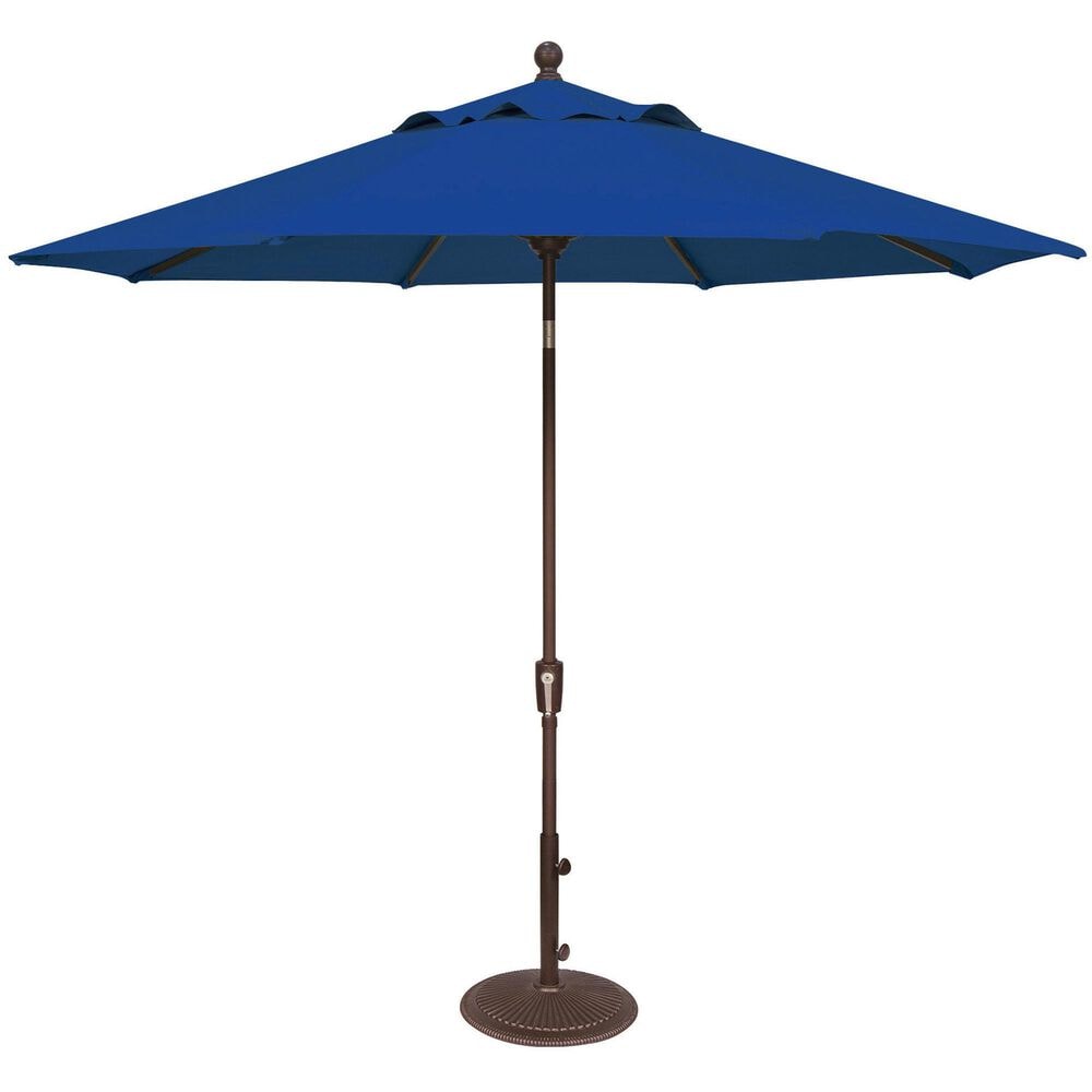 Treasure Garden 9" Umbrella with Bronze Stand in Blue Sky, , large