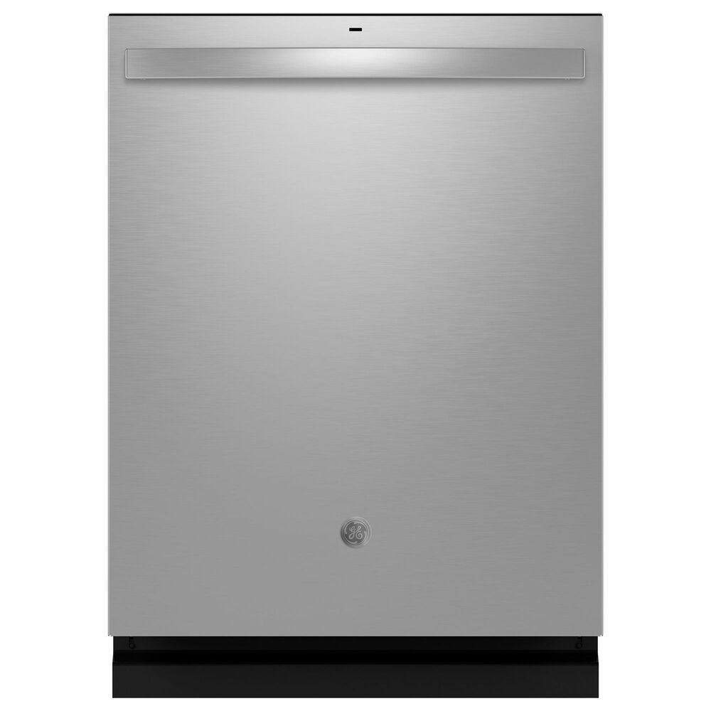 GE Appliances 2-Piece Kitchen Package with 22.1 Cu. Ft. French-Door Refrigerator and Rounded Handle Dishwasher in Fingerprint Resistant Stainless, , large