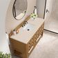 James Martin Malibu 60" Single Bathroom Vanity in Amber Birch with 3 cm Eternal Marfil Quartz Top and Rectangular Sink, , large