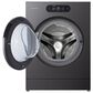 LG Studio 5.8 Cu. Ft. Smart Front Load All-In-One Washer and Dryer Combo in Brushed Black Steel, , large