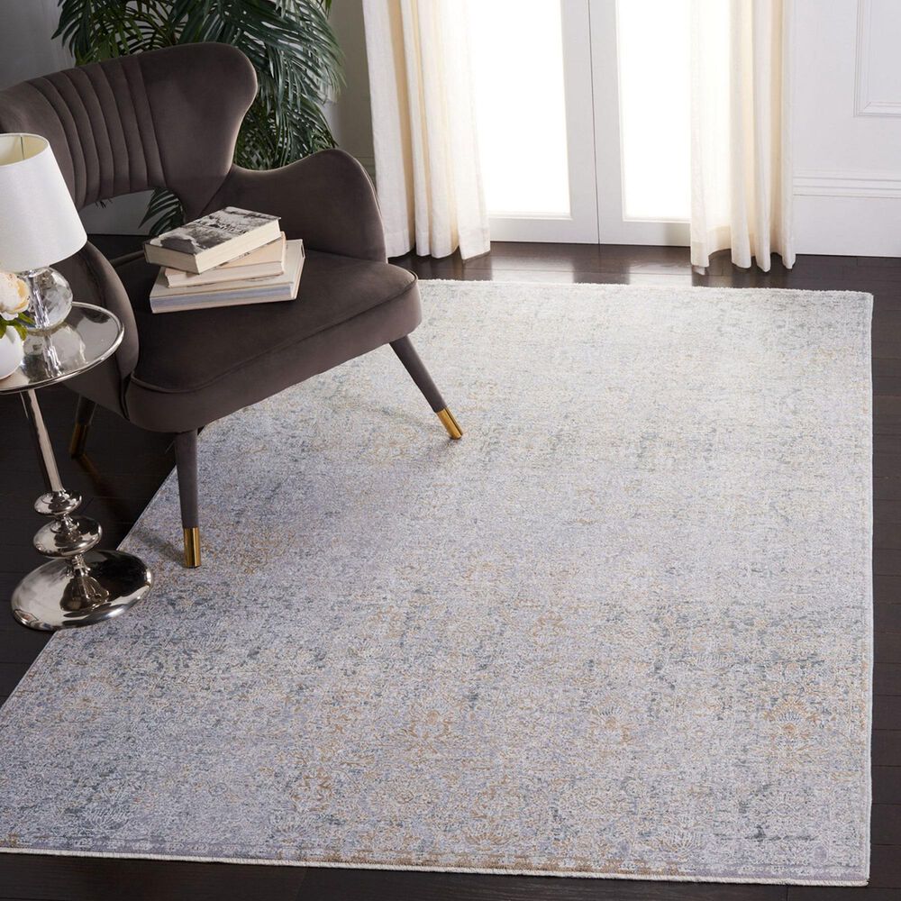 Safavieh Webster WBS312G 4&#39; x 6&#39; Grey and Beige Area Rug, , large