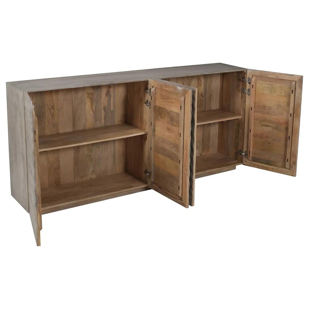 Slatehouse Drift 4-Door Sideboard in Brown Stain, , large