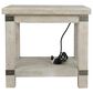 Ashley Carynhurst Rectangular End Table in White Wash Gray, , large