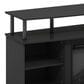 HOMLUX 47" TV Stand with Electric Fireplace in Americano and Black, , large