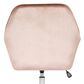 Impressions Vanity Kelly Swivel Vanity Chair with Pink Cushion in Matte Silver, , large