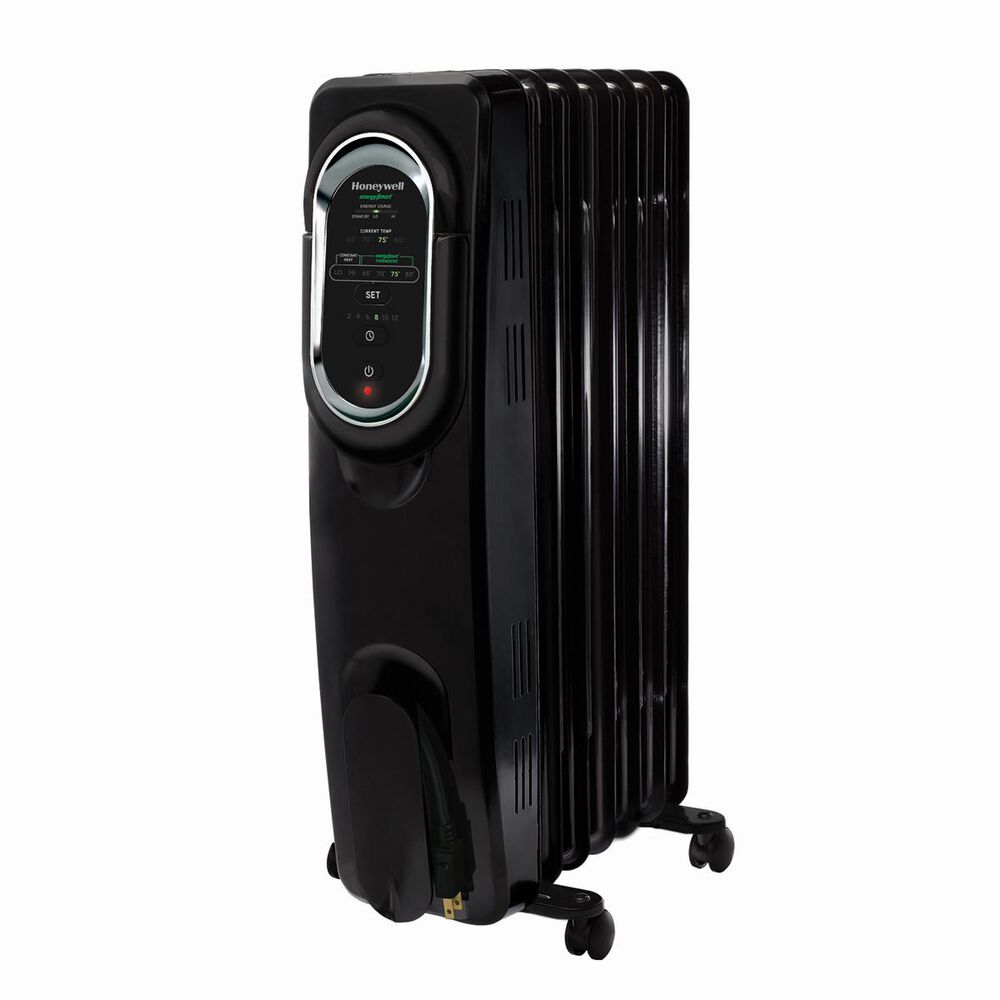 Honeywell EnergySmart Electric Oil Filled Radiator Whole Room Heater, , large