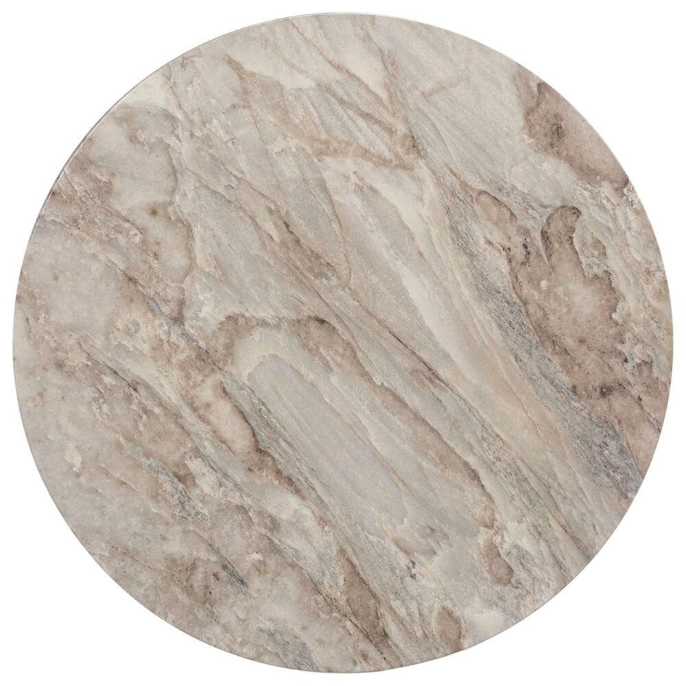 Belle Furnishings Danby End Table in Nutmeg and Alabaster, , large