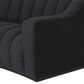 Eichholtz Kelly S Stationary Sofa with Pillows in Boucle Black, Black and White, , large