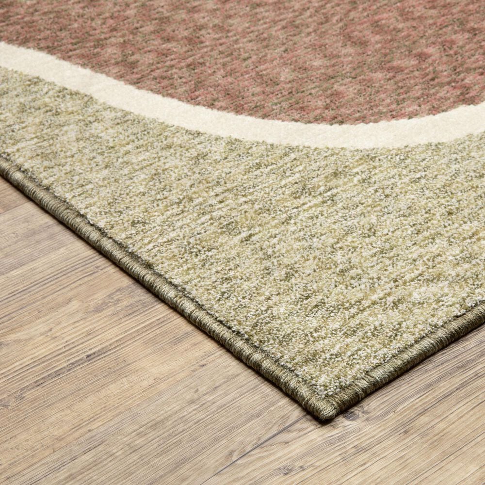 Oriental Weavers Tisdell Green and Multicolor 2'3" x 7'6" Runner, , large