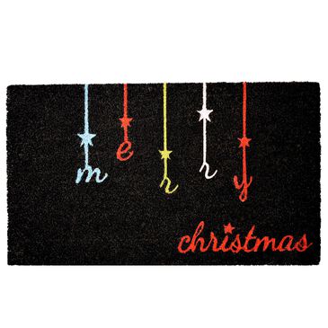 Home & More DBA Callowaymills Merry Christmas 17" x 29" Black Doormat, , large