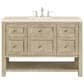 James Martin Vanities Breckenridge 48" Single Vanity in Whitewashed Oak with 3 cm Eternal Marfil Quartz Top, , large