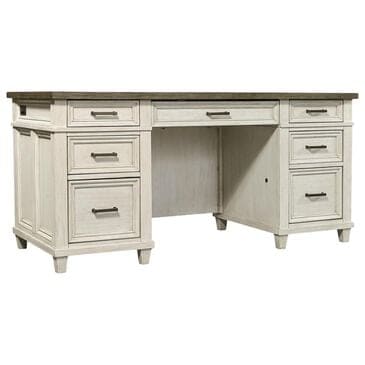 Riva Ridge Caraway 66" Executive Desk in Aged Ivory, , large