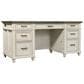 Riva Ridge Caraway 66" Executive Desk in Aged Ivory, , large