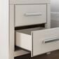 Ashley Zuraleus Queen Upholstered Platform Bed with Two Nightstands in Matte White, , large
