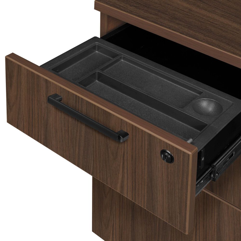 Regency Global Sourcing Legacy 71" Office Desk with Double Full Pedestal in Neo Walnut, , large