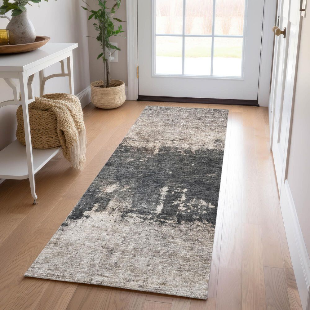Dalyn Rug Company Nouveau NV23 2&#39;3&quot; x 7&#39;6&quot; Taupe Indoor/Outdoor Runner, , large
