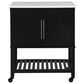 Linden Boulevard Poppy Kitchen Cart in Black, , large