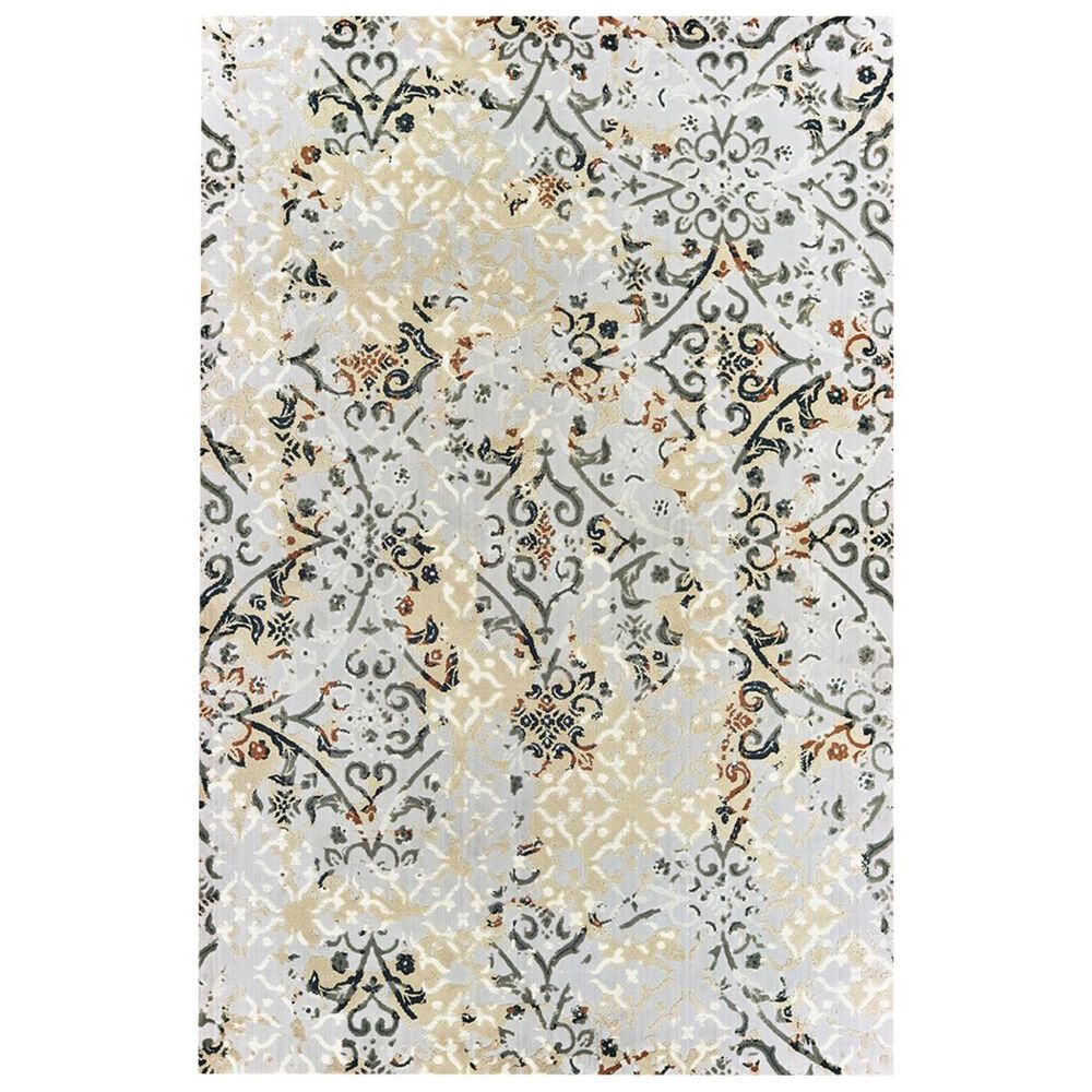 Oriental Weavers Bowen 108W 2"3" x 7"6" Gray Runner, , large