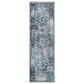Amer Rugs Alexandria 2" x 6" Gray and Sea Blue Runner, , large