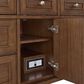 James Martin Vanities Lorelai 48" Single Vanity in Mid-Century Walnut with 3 cm White Zeus Quartz Top, , large