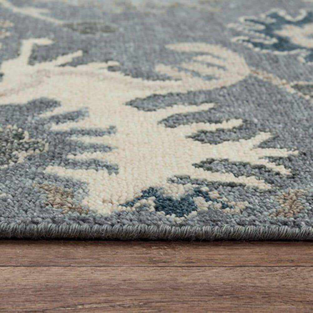 RIZZY Ashton 2&#39; x 3&#39; Floral Gray Area Rug, , large