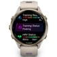 Garmin Forerunner 970 47 mm Soft Gold Titanium Case with French Gray and Translucent Indigo Band, , large