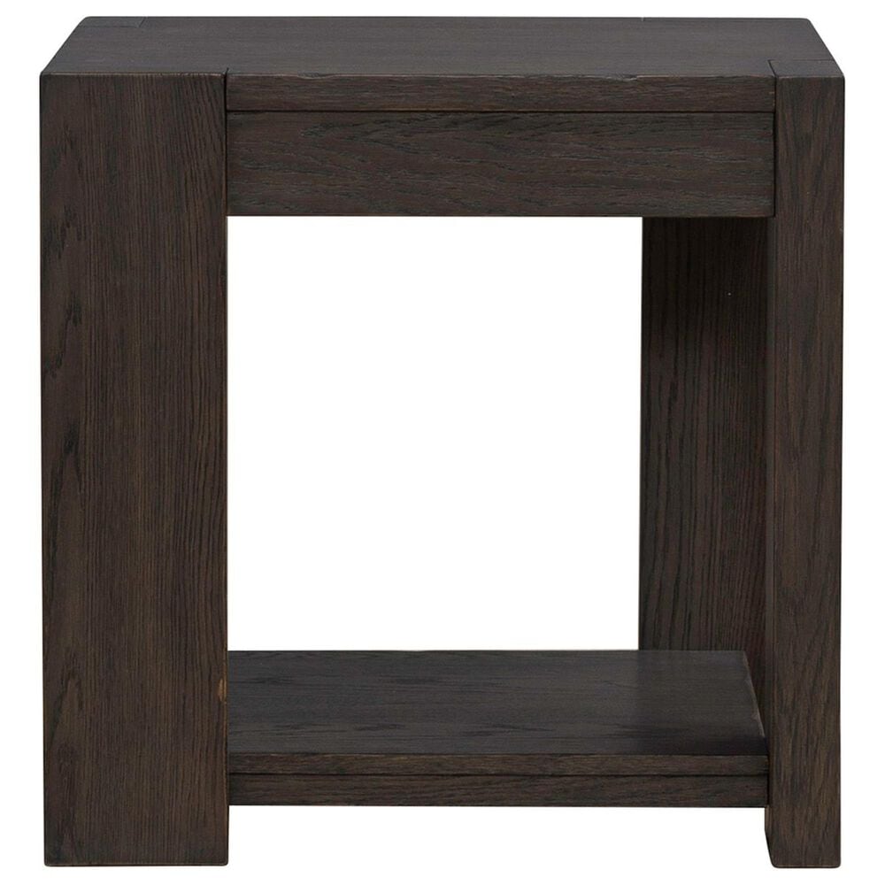 Belle Furnishings Lennox Hill Square End Table in Bark, , large