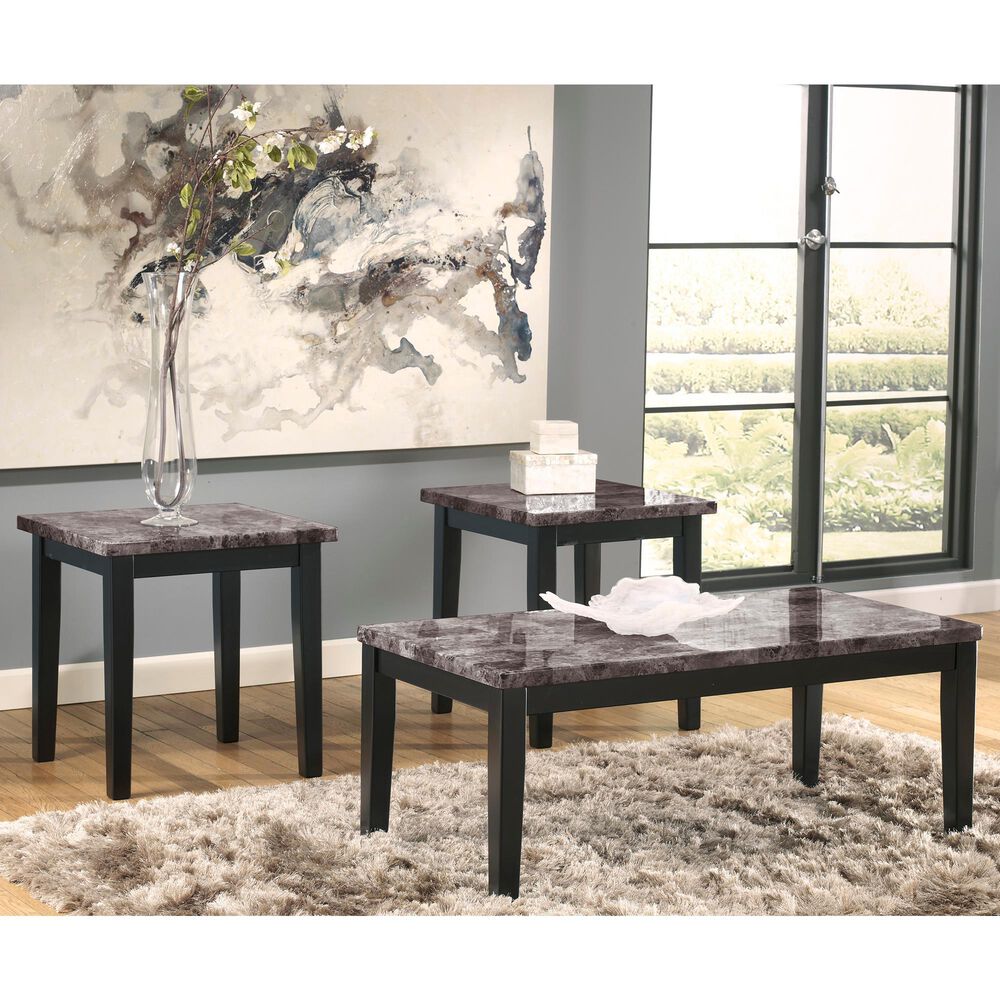 Ashley Maysville Occasional Table Set in Black &#40;Set of 3&#41;, , large