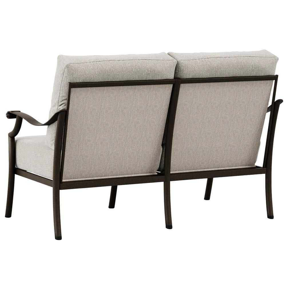 Tropitone Montreux Stationary Patio Loveseat in Blue Point Flax, , large