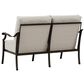 Tropitone Montreux Stationary Patio Loveseat in Blue Point Flax, , large