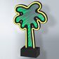 Adesso Infinity Neon Palm Tree Lamp in Black, , large