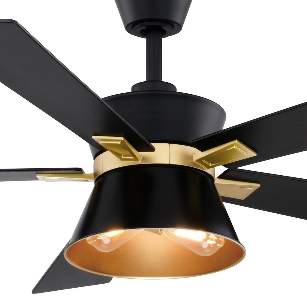 Vaxcel Scottsdale 52" LED Ceiling Fan in Black and Gold, , large
