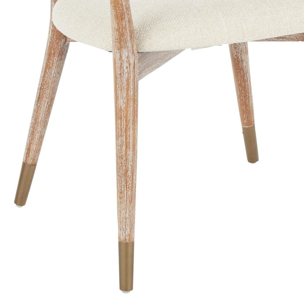Lumisource Savannah Arm Chair with Cream Cushion in Copper and Whitewashed &#40;Set of 2&#41;, , large