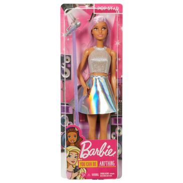 Barbie Pop Star Doll, Long Pink Hair with Iridescent Skirt, , large