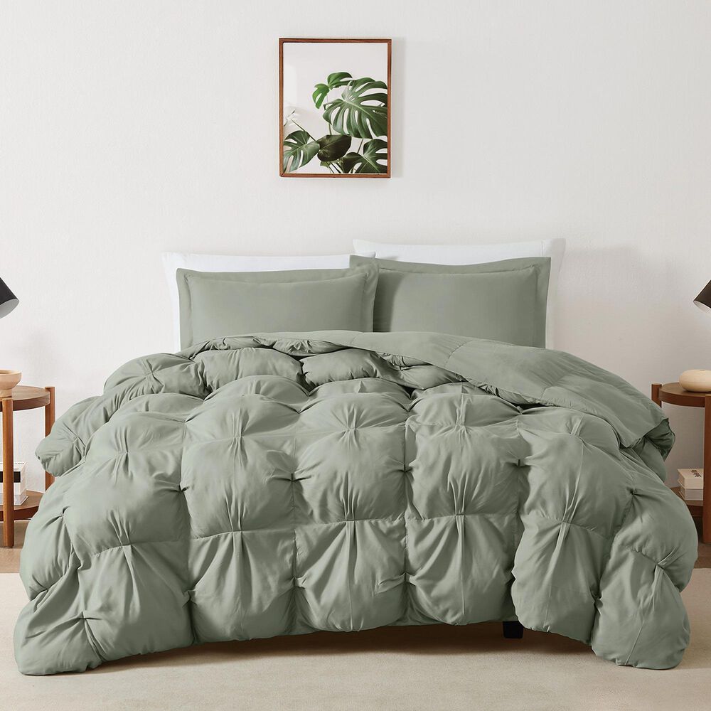 Pem America Cloud Puffer 3-Piece Full/Queen Comforter Set in Green, , large