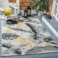 Safavieh Barbados 6"6" x 9"4" Grey and Gold Indoor/Outdoor Area Rug, , large