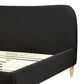 Jennifer Taylor Home Roman King Platform Bed with Ebony Black Upholstered in Natural Whitewashed, , large