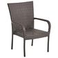 Noble House Lyons 7-Piece Dining Set in Black and Gray, , large