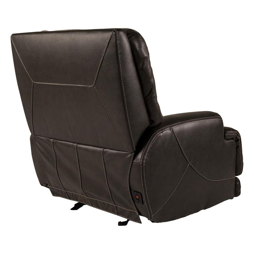 Sienna Designs Leather Power Glider Recliner in Stampede Charcoal, , large