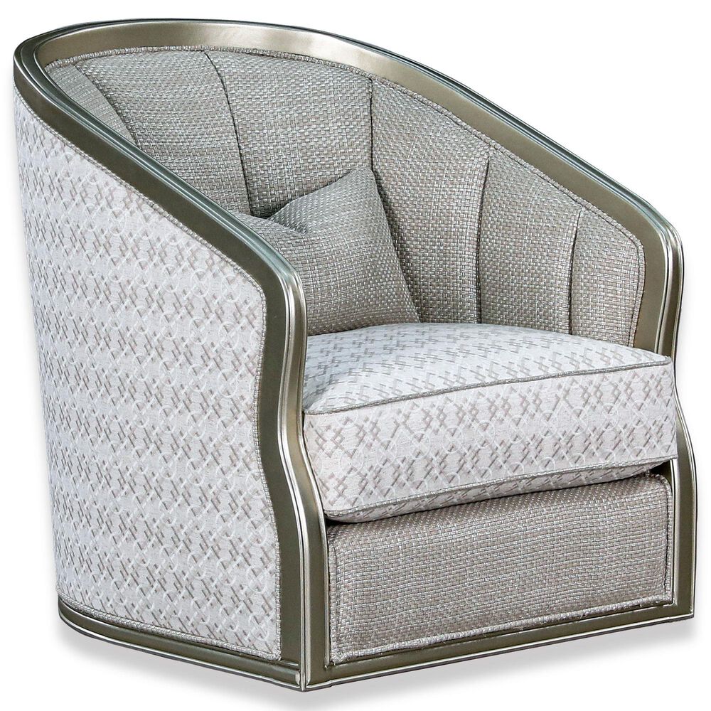 Aria Designs Arabella Swivel Chair in Flurry, , large
