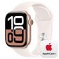 Apple Watch Series 10 GPS + Cellular 42mm Rose Gold Aluminum Case with Light Blush Sport Band - M/L, , large