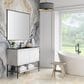 James Martin Vanities Mantova 47.3" Single Vanity Cabinet in Mid-Century Walnut and Brushed Nickel, , large