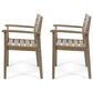 Hearth and Haven Stamford Patio Dining Chair in Gray (Set of 2), , large