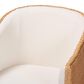 Baxton Studio Tessa Arm Chair with Light Honey Rattan in White, , large