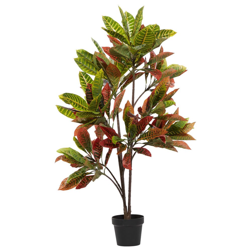 Maple and Jade 49&quot; Artificial Foliage in Green, Red, Brown and White, , large
